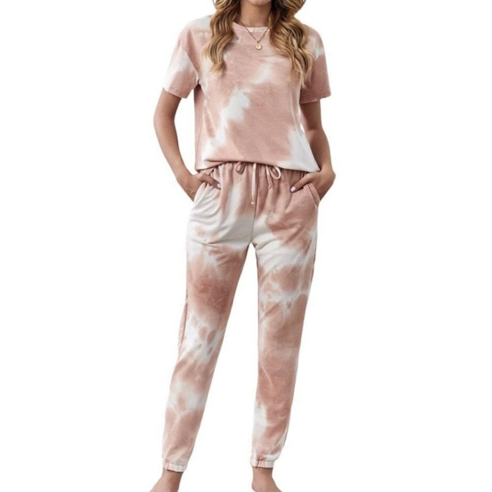 COPY - ZECILBO 2 Piece Tie Dye Pajama Set